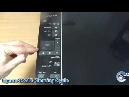 Epson Stylus SX215 How to do Printhead Cleaning Cycles and Improve Print Quality
