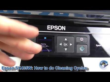 Epson Stylus SX435W How to do Head Cleaning Cycles and Improve Print Quality