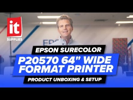 Epson SureColor P20570 64" Wide Format Printer: Product Unboxing & Setup