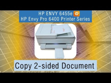 HP Envy Pro 6455 How to Copy a 2 Sided Document
