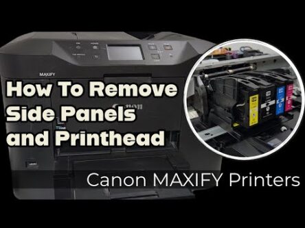 How To Access Inside Canon Maxify MB2320 Printer and Remove Printhead and Parts