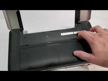 How to Print Test Page on HP Officejet 100 Mobile Printer