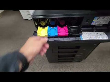 Kyocera Copystar-How to Unlock Toner Door Cover-How to Remove Toner Bottle