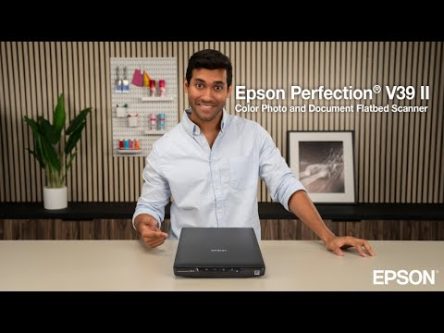 Meet the Epson PerfectionV39 II Color Photo and Document Flatbed Scanner