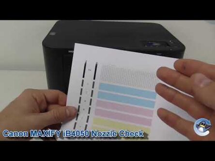 Canon Maxify iB4050 How to Print a Nozzle Check Test Page